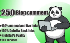 do 250 dofollow blog comments backlinks white hat SEO  rank