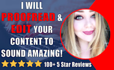 proofread and edit your content to sound amazing