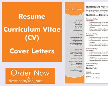 Create Or Improve Resume Cv Or Cover Letter By Zoe Zara