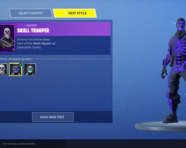 hi i will use purple skull trooper in fortnite battle royale by itskrozyn - fortnite skull trooper purple glow