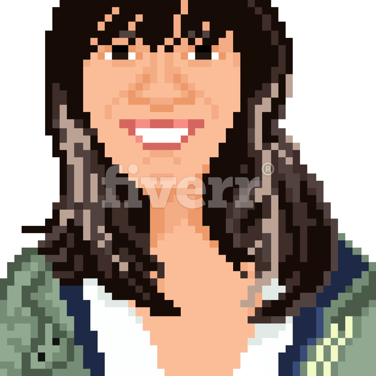 Draw your pixelated portrait by Helder