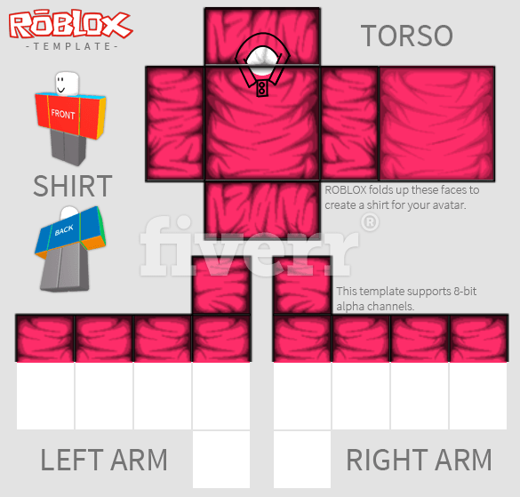 Make A Roblox Shirt For You By Dabinvc - big worksample image