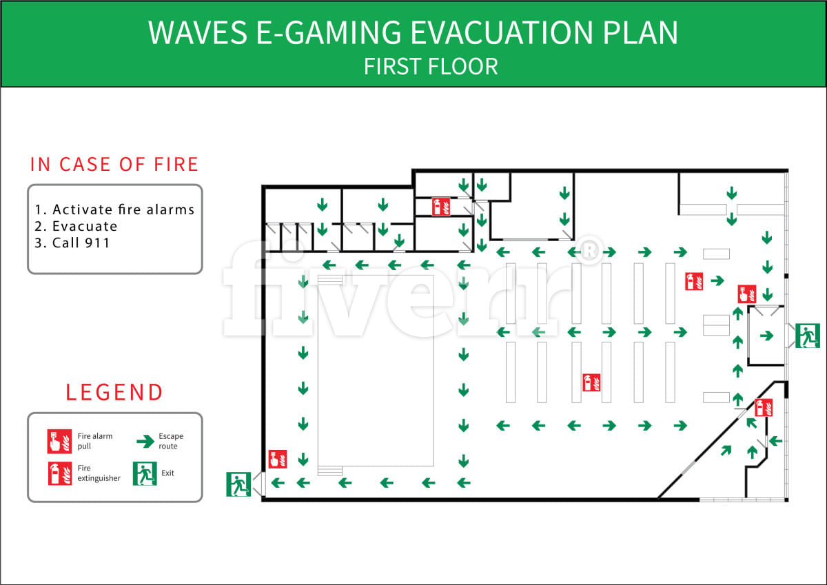 create an evacuation plan from your drawing