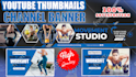 design a youtube banner, thumbnails, and logo for your channel