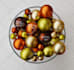 Write your christmas message or greeting on coloured baubles by Madmoo