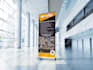 design professional roll up banner, signage, or standee