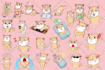 make cute character stickers, emoticon or illustration