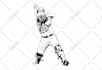 draw custom black and white vector art, silhouette, line art, stencil design
