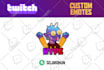 custom emotes, emoji, and sticker for twitch, discord, vtuber, etc