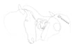 draw your pet animal in line art, one line art, line art icon illustration logo