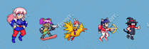 create custom mega man style pixel art portraits
