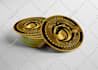 design 3d gold and silver coin logo crypto,token,cryptocurrency, animation, nft