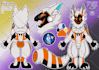 draw a cute reference sheet for your furry oc