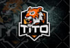 design animal, mascot logo, wolf, tiger, eagle, bear, fox