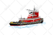 creat vector ilustration of boat, yacht, or any vehicle