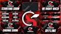 design animated stream overlay, kick, twitch overlay, twitch logo, banner emotes