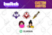 custom emotes, emoji, and sticker for twitch, discord, vtuber, etc