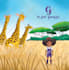 create a cute children book illustration and cover