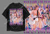 design a crazy 90s vintage bootleg rap tee shirt old school