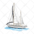 creat vector ilustration of boat, yacht, or any vehicle