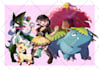 draw pokemon fan art and you as trainer