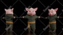 create cute characters, mascot, animal, 3d print, cartoon character in blender