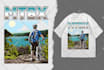 design vintage beach and surf illustration for clothing