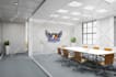place your logo on office walls photo realistic mockups