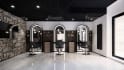 design a 3d interior decor for beauty salon, barber shop, clinic, spa, store