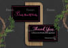 do credit card style business card design