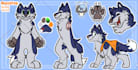 draw a cute reference sheet for your furry oc