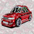 do awesome automotive jdm cartoon car illustration