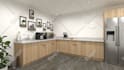 do photorealistic 3d modern kitchen renderings for remodel