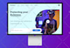 create a professional landing page design in figma or adobe xd