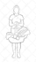 create custom vector and educational clip arts line drawings