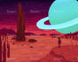 create fantasy and scifi inspired pixel art landscapes