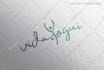 create a modern signature logo