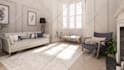 do photoshop post production of architecture 3d render