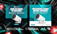 design creative social media posts, banners, ads, templates