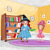 create a cute children book illustration and cover