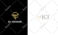 design negative space minimal single line art logo