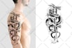create professional custom tattoo design, tattoo sleeve