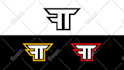 design simple minimalist letter logo for esports, youtube, twitch, gaming