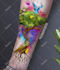 create a watercolor tattoo design