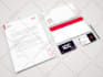 design a futuristic business or calling card with letterhead