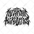 draw custom death metal logo for your project