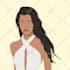 create flat fashion or portrait illustration