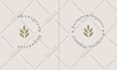 design hand drawn feminine, botanical and mystical logo