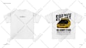 design car illustration t shirt and automotive apparel