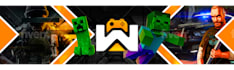 create custom youtube or twitch banners and profile pics